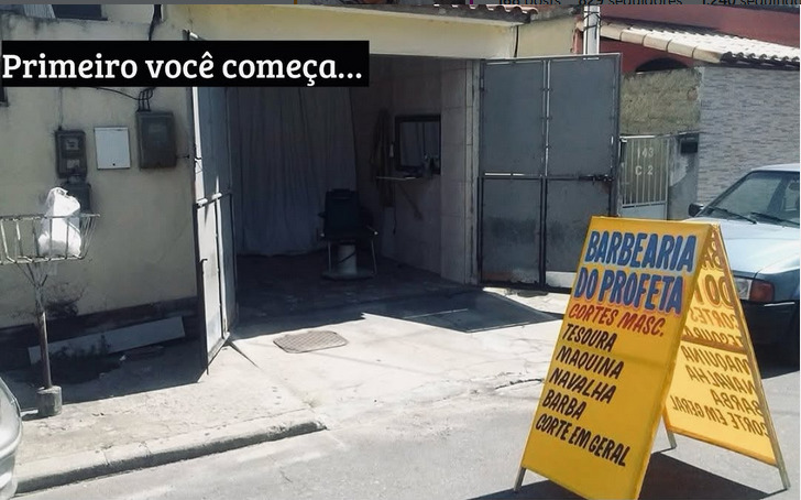 Barbearia antes da reforma